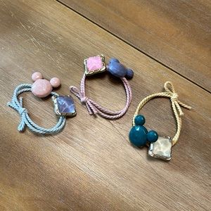 NWOT! Set of three cute Mickey Mouse hair ties 😍